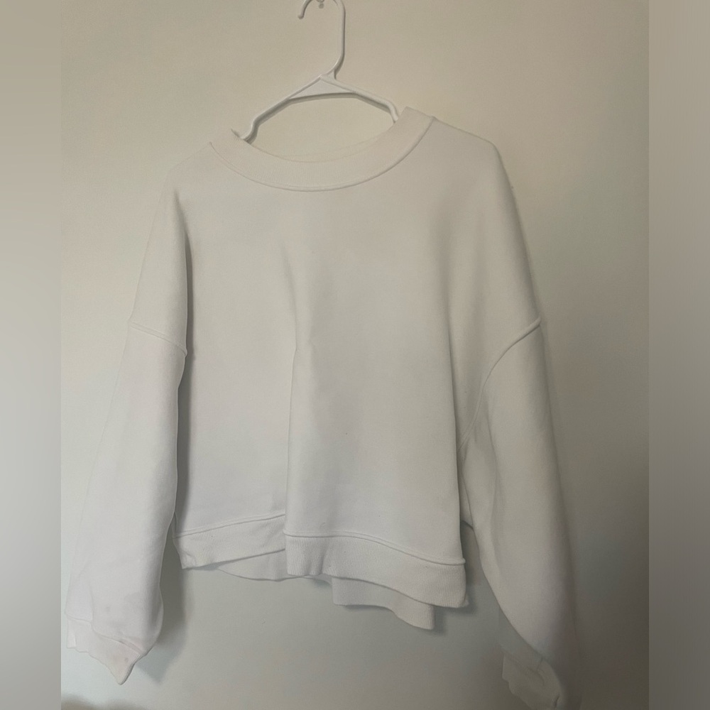 Lululemon White Crewneck